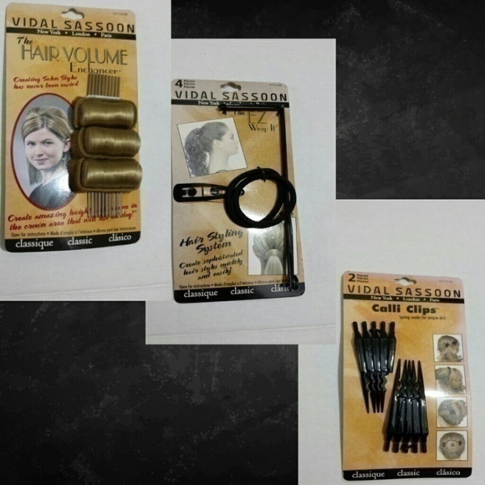 Vintage Vidal Sasoon Hair Accessories Set